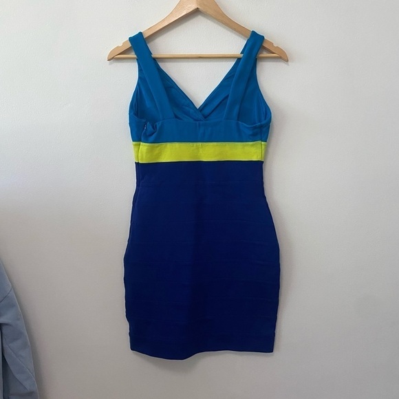 Express Neon Color Block  Bodycon Dress - Picture 2 of 5